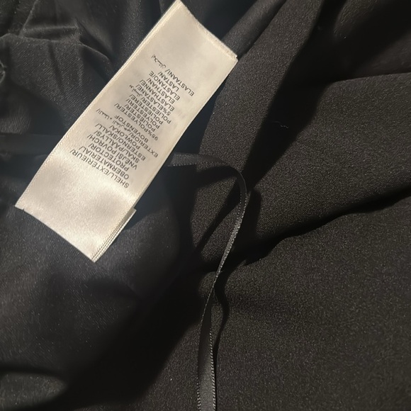 Adrianna Papell's black long maxy skirt with a ruffle on the side. - Picture 8 of 9